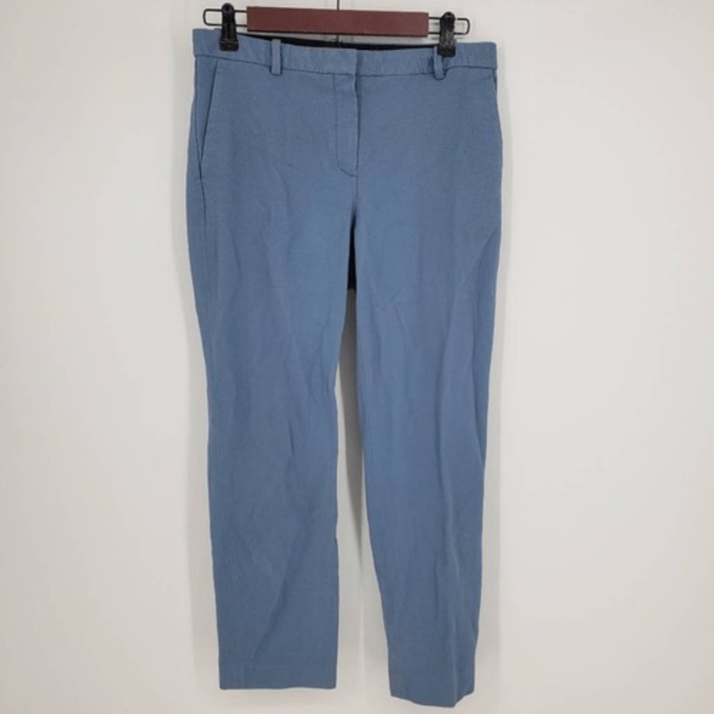 Theory‎ Women's Blue Tailor Trouser Union Knit Chambray Size 4 - Picture 3 of 5